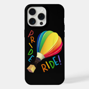 Funny Gay Pride Hot Air Balloon Rainbow Ride Gays iPhone 15 Pro Max Case