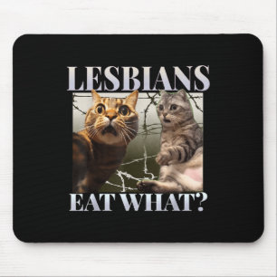 Funny Gay Pride Lesbians Eat What Queer Lgbtq Blac Mouse Pad