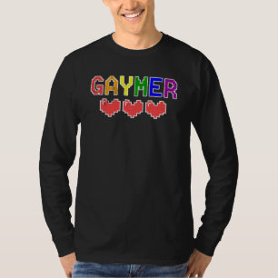 Funny Gaymer Gay Lgbt Pride Humour Video Gamer Vi T-Shirt