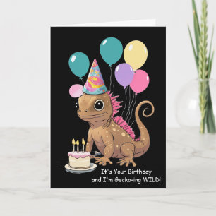Funny Gecko Birthday Wishes From Your Pet Card