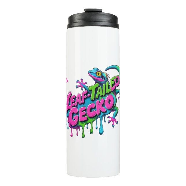 Funny Gecko Graphics Thermal Tumbler (Front)