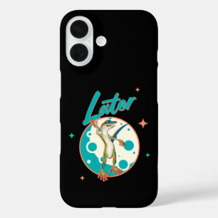 Funny Gecko Later Procrastination Humour iPhone 16 Case