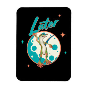 Funny Gecko Later Procrastination Humour Magnet