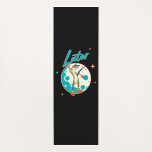 Funny Gecko Later Procrastination Humour Yoga Mat