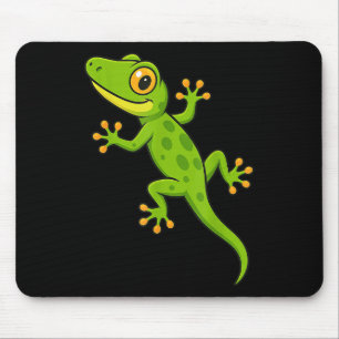 Funny Gecko Lizard Animal Lover Boys Girls Kids Mouse Pad