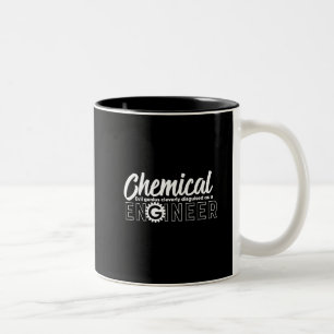 Funny Geek Engineer Chemical Engineering Major Two-Tone Coffee Mug