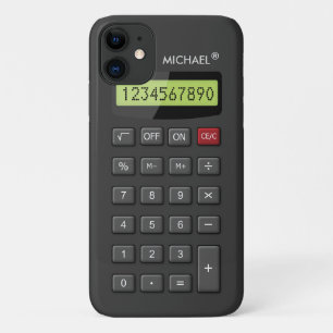 Funny Geeky Calculator Pattern Personalised iPhone 11 Case