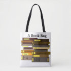 Funny Geeky Gift Personalised Bag of Books Tote