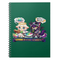 Funny Gemini Zodiac Duality Angel Lamb and Chaos