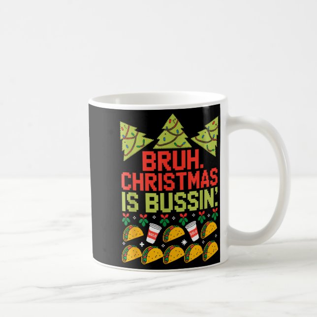 Funny Gen Alpha Gen Z Slang Funny Christmas Sweate Coffee Mug (Right)