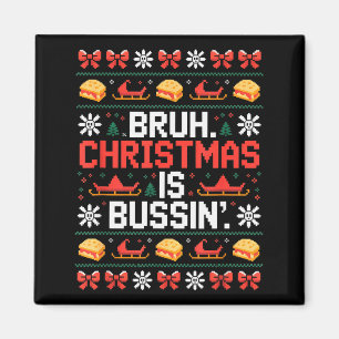 Funny Gen Alpha Gen Z Slang Funny Christmas Sweate Magnet