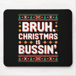 Funny Gen Alpha Gen Z Slang Funny Christmas Sweate Mouse Pad
