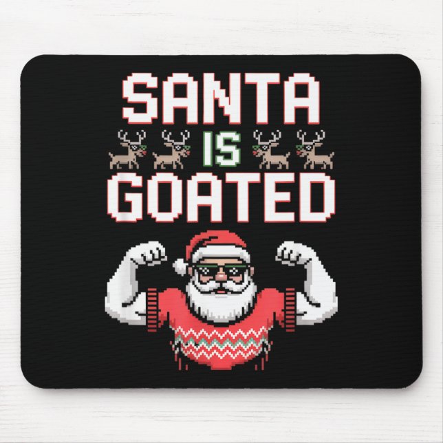 Funny Gen Alpha Gen Z Slang Funny Christmas Sweate Mouse Pad (Front)