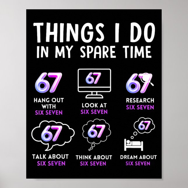 Funny Gen Alpha Lover Trend Fan Modern Youth Humor Poster (Front)