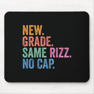 Funny Gen Z Back To School New Grade Same Rizz No Mouse Pad