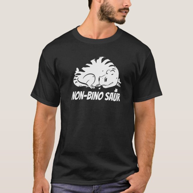Funny Gender Fluid Neutral Binary Pride - Non Bino T-Shirt (Front)