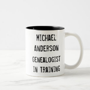 Funny Genealogy Ancestor Custom Personalized Two-Tone Coffee Mug