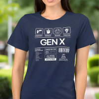 Funny Generation X Characteristics Navy Women's