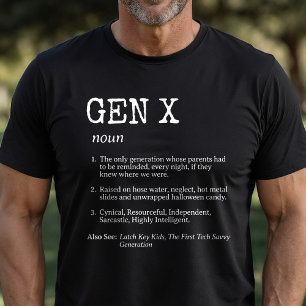 Funny Generation X Definition Traits T-Shirt