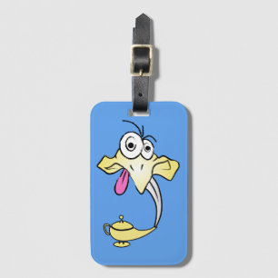 Funny genie luggage tag