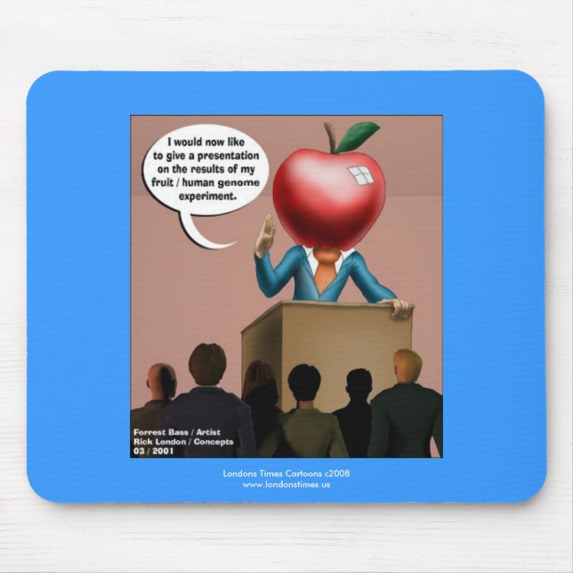 Funny Genome Experiment Quality Mouse Pad (Front)