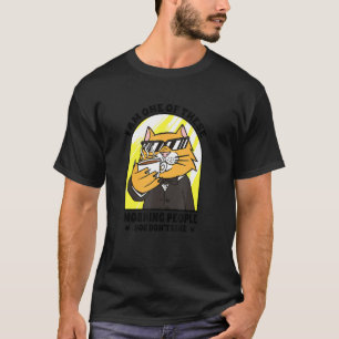 Funny Gentleman Cat Coffee Morning Lovers T-Shirt