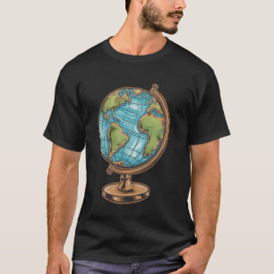 Funny Geography Map Geography Teacher T-Shirt