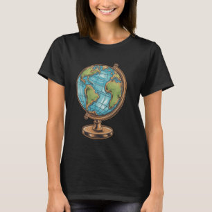 Funny Geography Map Geography Teacher T-Shirt