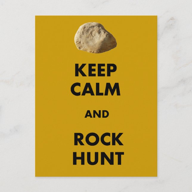 Funny Geologist Gifts "Keep Calm and...." Postcard (Front)