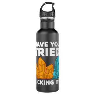 Funny Geology For Men Women Rockhound Rock Collect 710 Ml Water Bottle