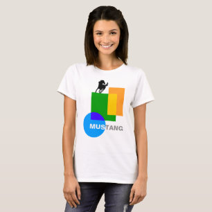 Funny Geometry And A Horse Composition T-Shirt