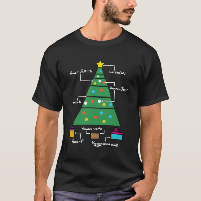 Funny Geometry Tee For Math Teacher For Christmas (Front)