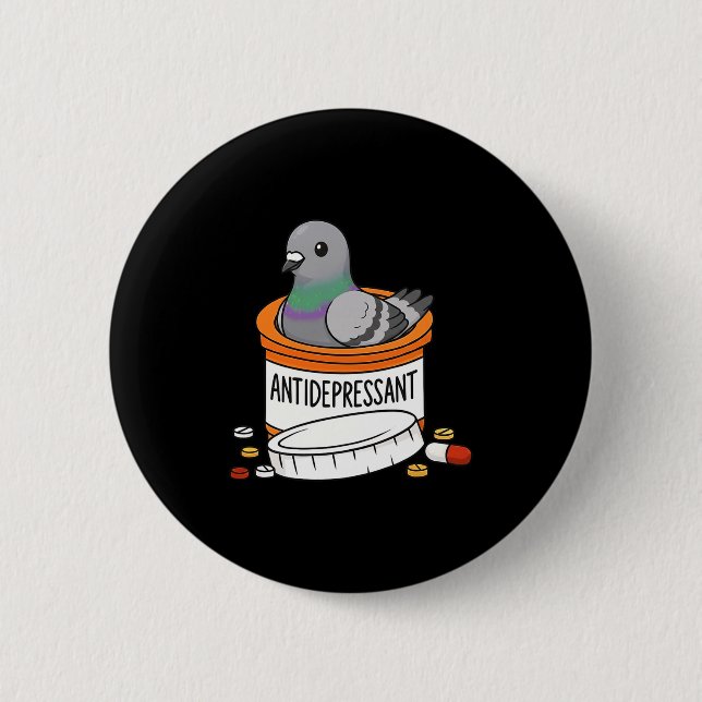 Funny Geon Anti Depressant Zoo Boys Girls Premium  6 Cm Round Badge (Front)