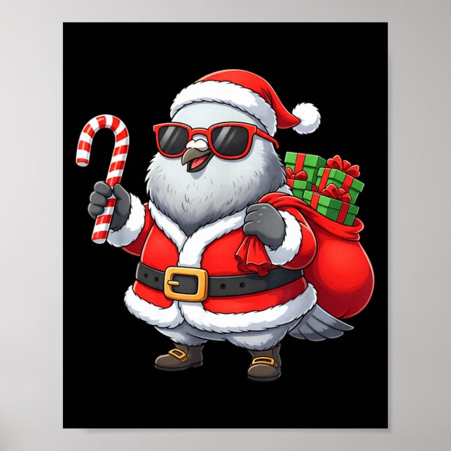 Funny Geon Christmas Santa Outfit Xmas Boys Girls  Poster (Front)