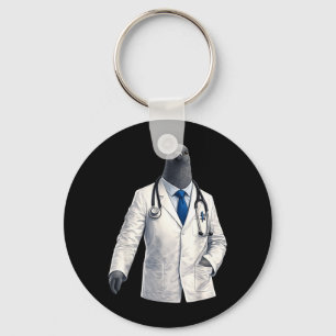 Funny geon Doctor Meme Nurse Graphic Design Key Ring