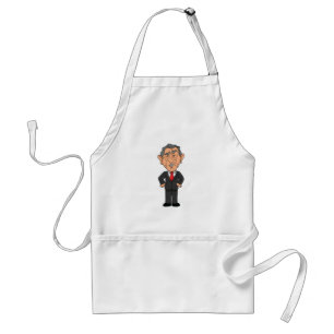Funny George W Bush Political Caricature Standard Apron