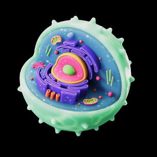 Funny Germ Cartoon Pillow   Cute Bacteria pillow 