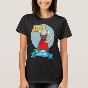 Funny German Festival Bavarian Dirndl Women men Ok T-Shirt