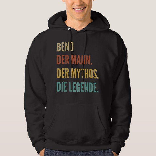 Funny German First Name Design - Beno  Hoodie (Front)