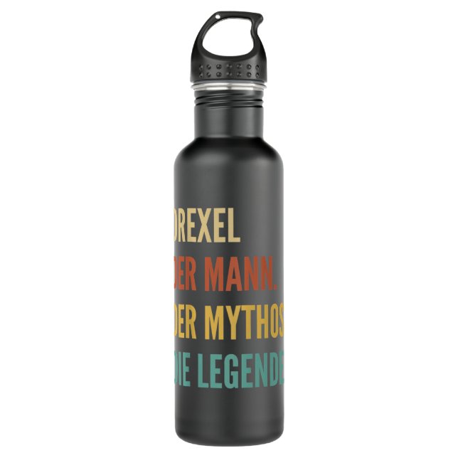 Funny German First Name Design - Drexel  710 Ml Water Bottle (Front)