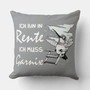 Funny German Retirement Design Cushion