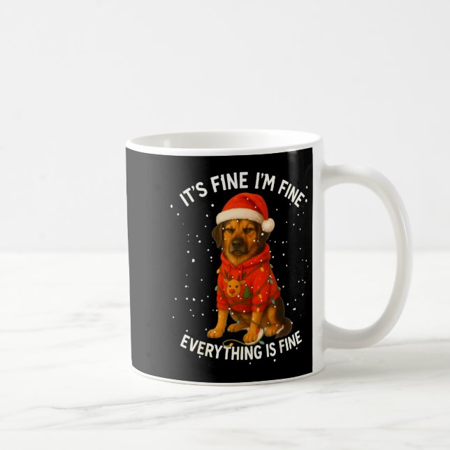 Funny German Shepherd Decorate Christmas Shirts I' Coffee Mug (Right)