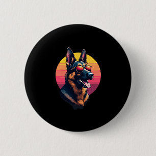Funny German Shepherd Dog Design Art Costume Outfi 6 Cm Round Badge