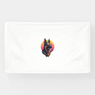 Funny German Shepherd Dog Design Art Costume Outfi Banner