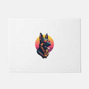 Funny German Shepherd Dog Design Art Costume Outfi Doormat