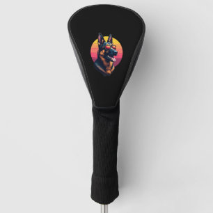 Funny German Shepherd Dog Design Art Costume Outfi Golf Head Cover