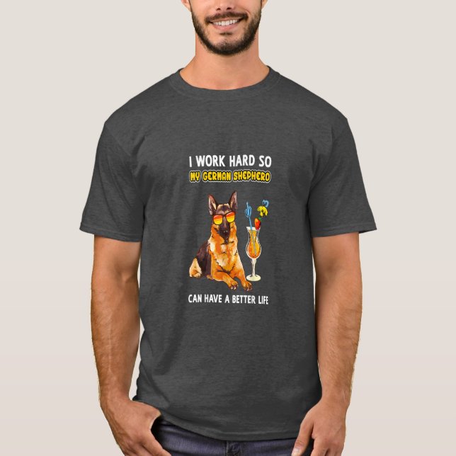 Funny German Shepherd Gifts German Shepherd Lover T-Shirt (Front)