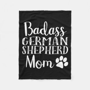 Funny German Shepherd Mum Cute Dog Owners Women Fleece Blanket