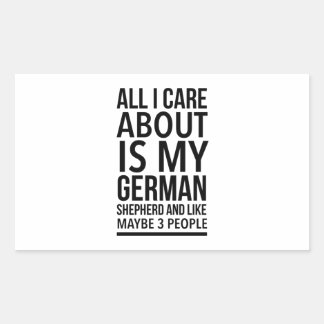 Funny German shepherd Rectangular Sticker