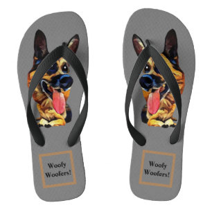 Funny German Shepherd Sandals